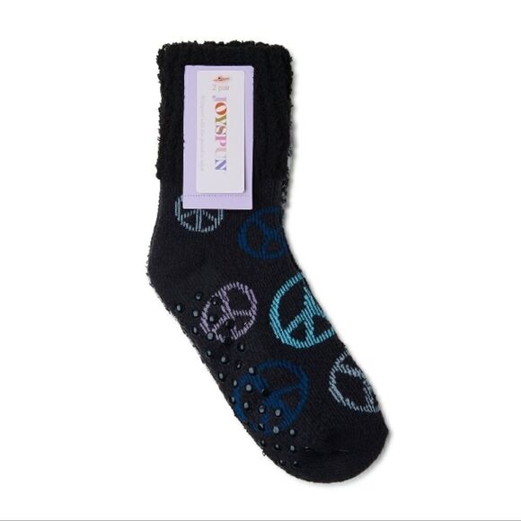 Women's Ultra Soft Fuzzy Lounge Socks 2-Pack Shoe Size 4-10 - Picture 7 of 7